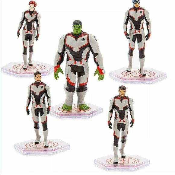 Marvel Avengers PVC Figurine Set 6 Piece Play Set Disney Store NIB - Picture 2 of 3
